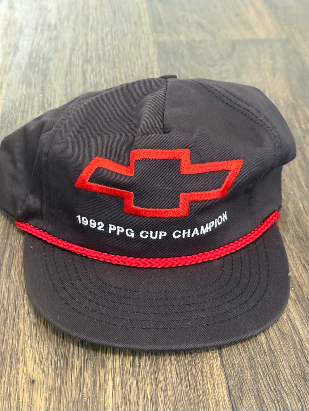 Vintage Chevy 1992 PPG CUP CHAMPION black /red hat
